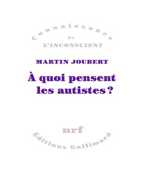 cover image of À quoi pensent les autistes?